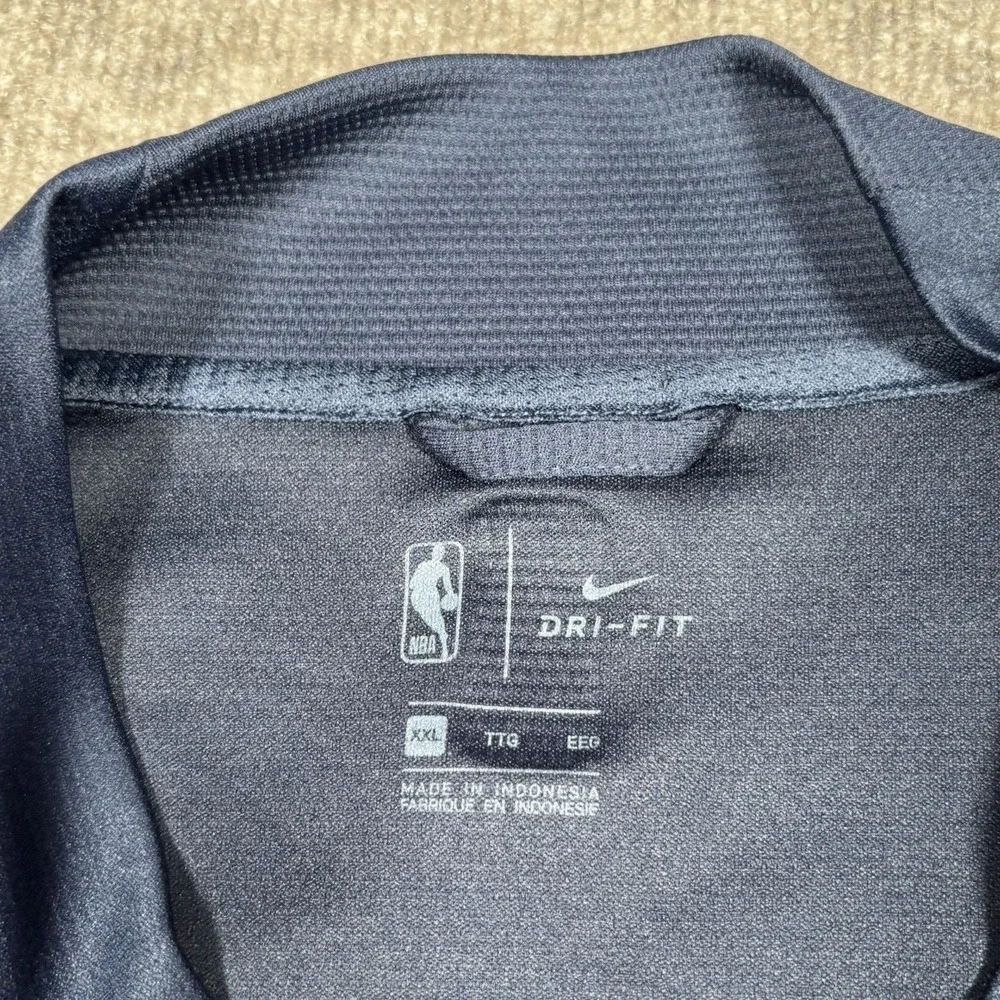 Nike Los Angeles‎ Clippers Warm Up Jacket Mens XXL Full Zip Blue Dri Fit Logo